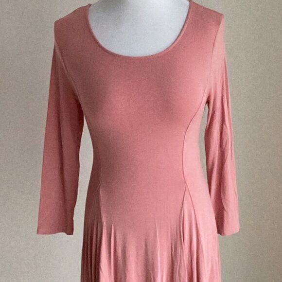 Forever 21 Marv Flowey tie up the back long sleeve dress size medium - Picture 2 of 8